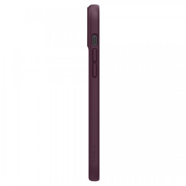 Caseology iPhone 14 -suojakotelo näytönsuojalla Nano Pop 360 Burgundy Bean