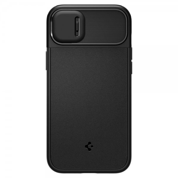 Spigen iPhone 14 Suojakuori Optik Armor MagFit Musta