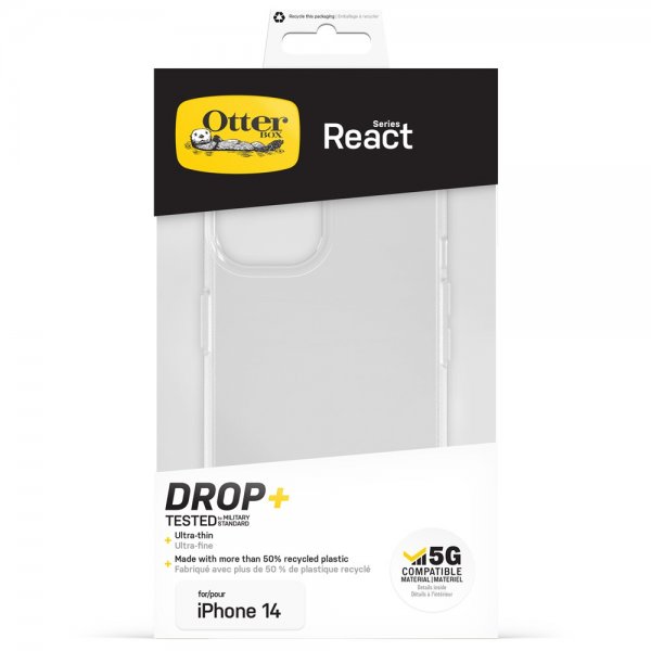 Otterbox iPhone 14 -suojakuori React Clear