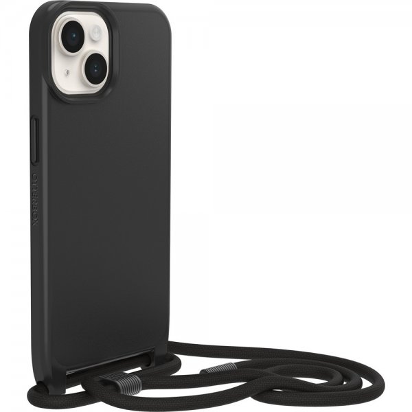 Otterbox iPhone 14 -suojakuori React Necklace MagSafe, musta
