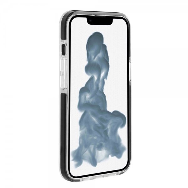 Vivanco iPhone 14 -kuori Rock Solid, musta läpinäkyvä