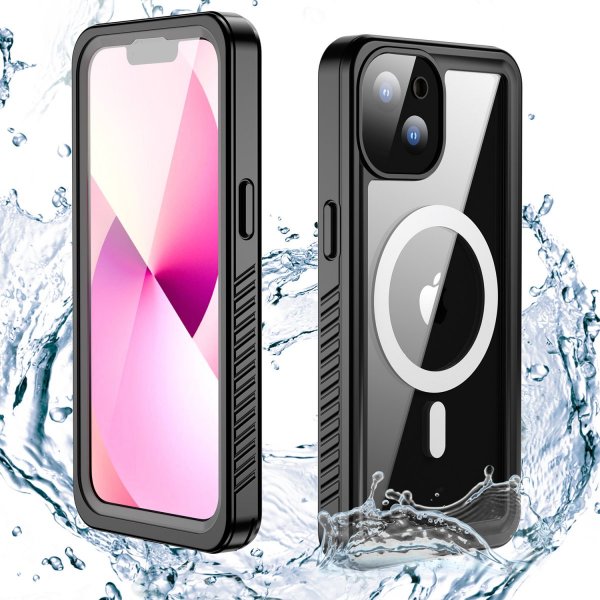 4smarts iPhone 14 -suojakuori, Rugged Case, vahva MagSafe, musta