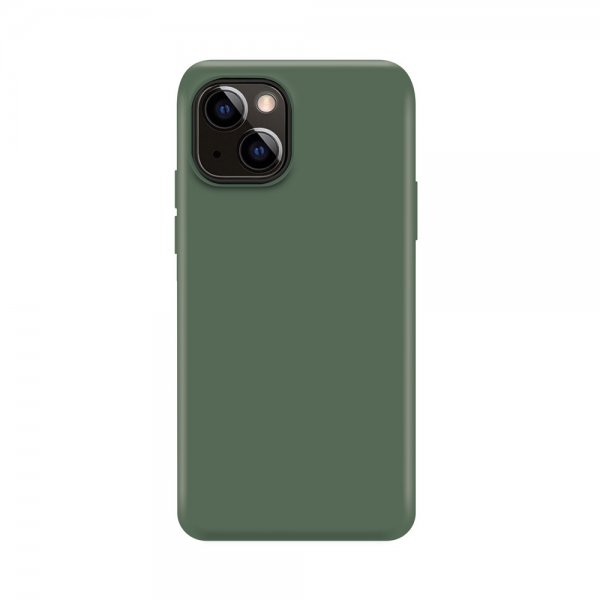 Xqisit iPhone 14 silikonikuori, vihreä