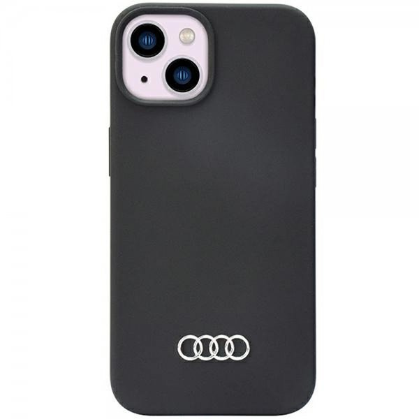 Audi iPhone 14 Silikonikuori Musta