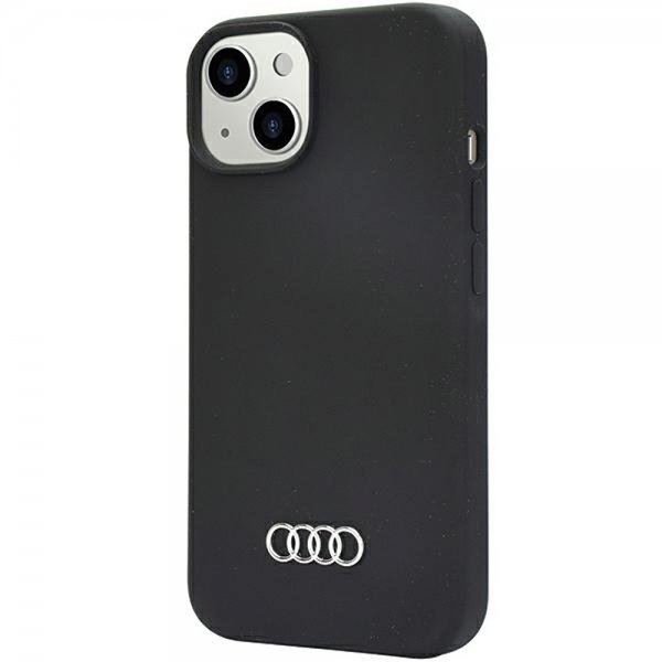 Audi iPhone 14 Silikonikuori Musta