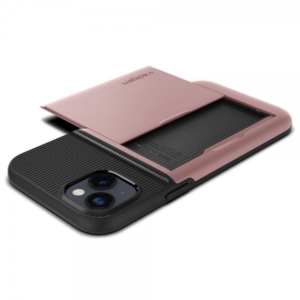 Spigen iPhone 14 -suojakotelo Slim Armor CS ruusukulta