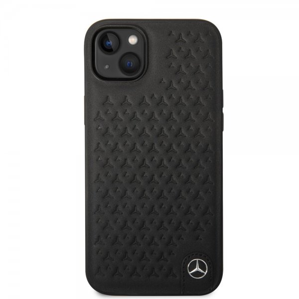 Mercedes Benz iPhone 14 Suojakuori Tähtikuvio Musta