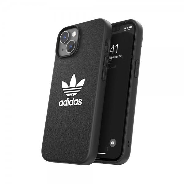 Adidas iPhone 14 Suojakuori Trefoil Snap Case Musta