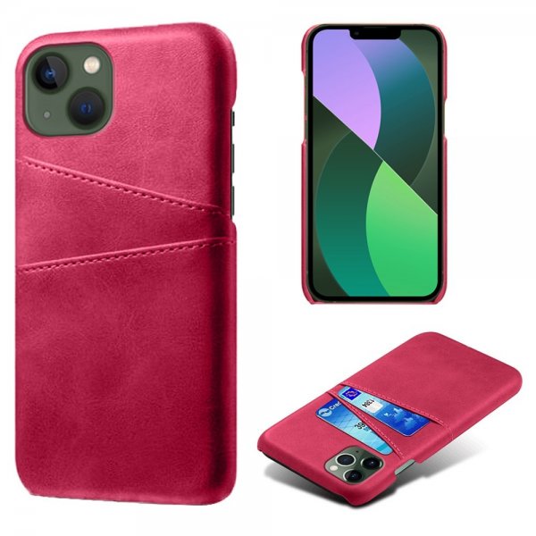 iPhone 14 Kuoret Kaksi Korttipaikkaa Magenta