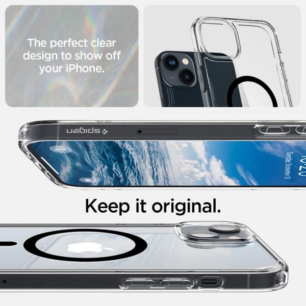 Spigen iPhone 14 Suojakuori Ultra Hybrid MagFit Musta