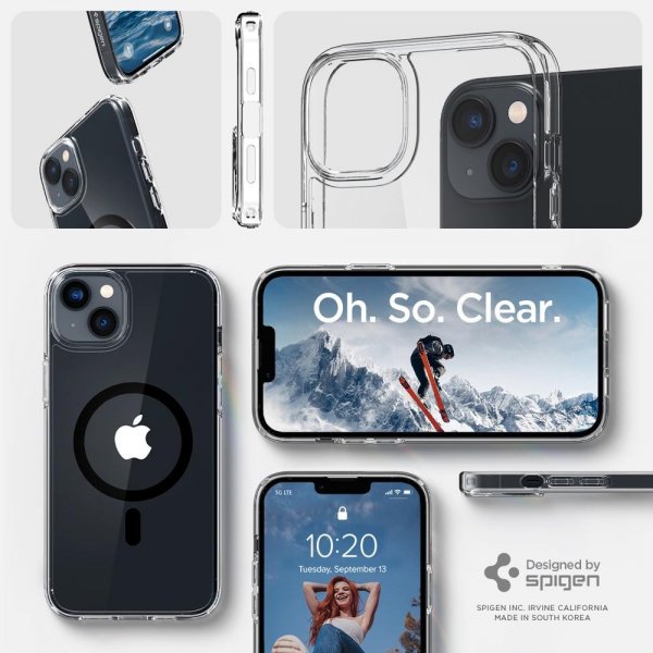 Spigen iPhone 14 Suojakuori Ultra Hybrid MagFit Musta