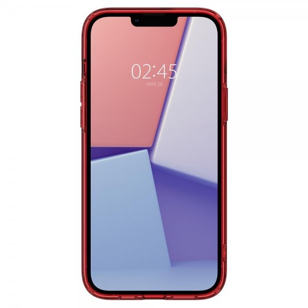 Spigen iPhone 14 Ultra Hybrid -suojakuori, punainen läpinäkyvä