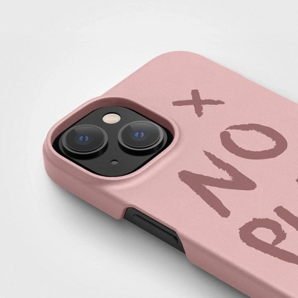 agood company iPhone 14 -kasvipohjainen, muoviton suojakuori, Dusty Pink