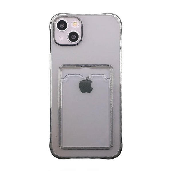 iPhone 14 Kuori Korttipidike Iskunkestävä Musta