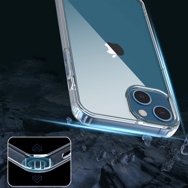 Rvelon iPhone 14 -kuoret, läpinäkyvä TPU