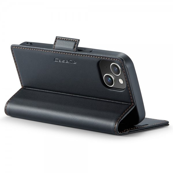 CaseMe iPhone 15 Kotelo 023 Series Musta