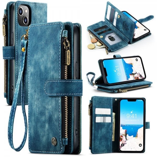 CaseMe iPhone 15 -kotelo, C30-sarja, petrolinsininen