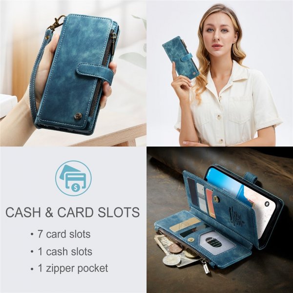 CaseMe iPhone 15 -kotelo, C30-sarja, petrolinsininen