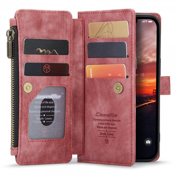 CaseMe iPhone 15 -kotelo C30-sarja Punainen