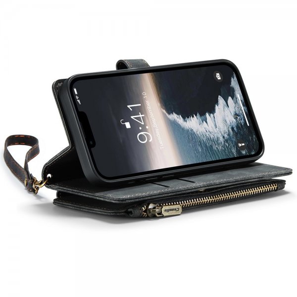CaseMe iPhone 15 Kotelo C30 Series Musta