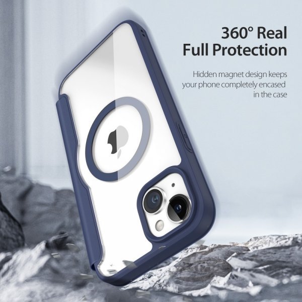 Dux Ducis iPhone 15 Kotelo Skin X Pro Series MagSafe Sininen