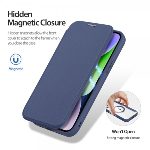Dux Ducis iPhone 15 Kotelo Skin X Pro Series MagSafe Sininen