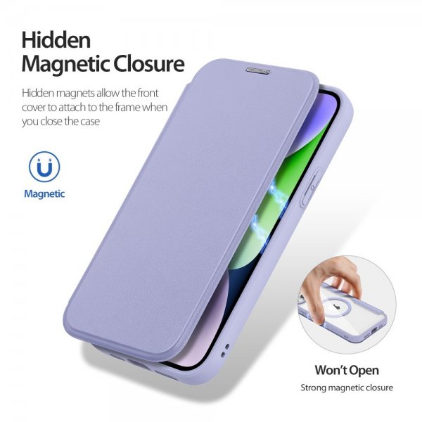 Dux Ducis iPhone 15 -kotelo Skin X Pro Series MagSafe, violetti