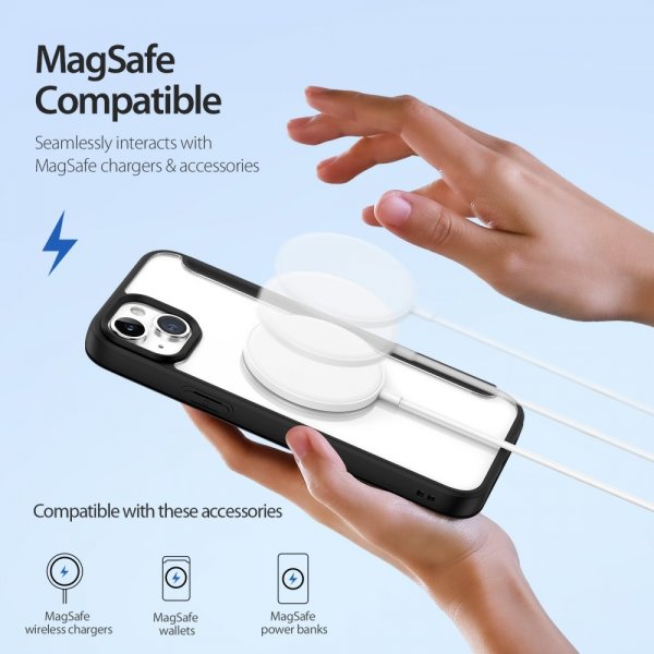Dux Ducis iPhone 15 -kotelo Skin X Pro Series MagSafe, musta
