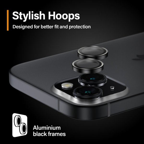 PanzerGlass iPhone 15/iPhone 15 Plus -kameransuoja Hoops