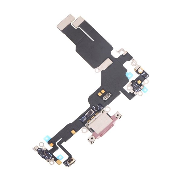 iPhone 15 -latausliitin ja flex-kaapeli - Vaaleanpunainen