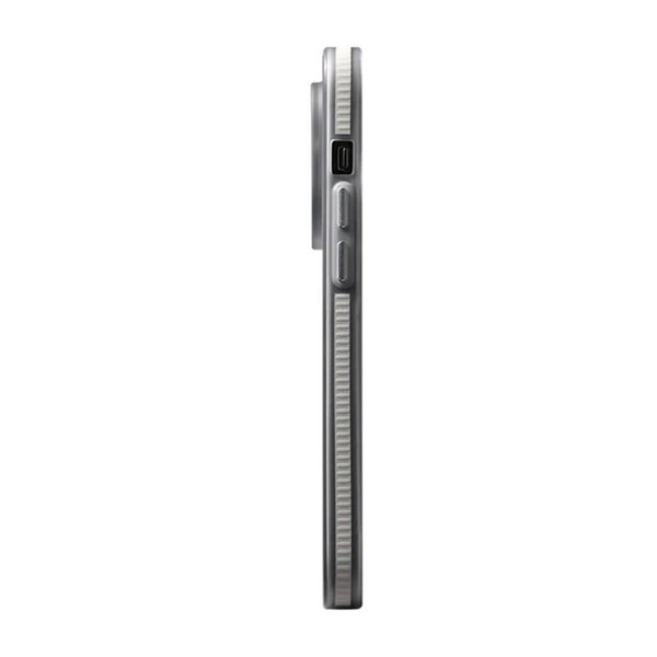 Rvelon iPhone 15 -kuori aaltoilevalla MagSafella, harmaa