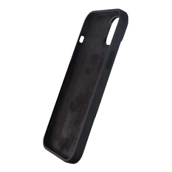 Rvelon iPhone 15 Silikonikuori Musta