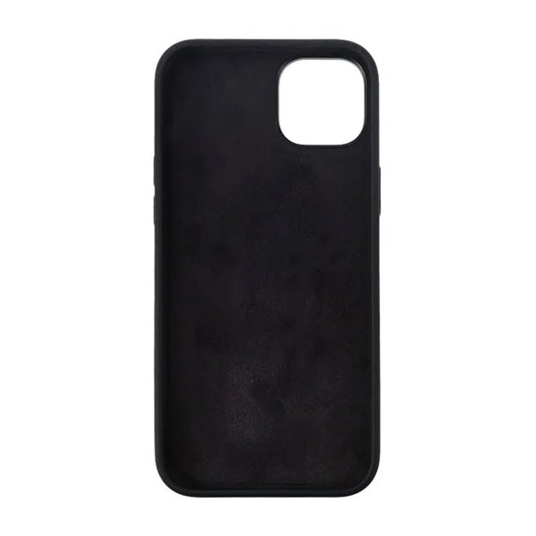 Rvelon iPhone 15 Silikonikuori Musta