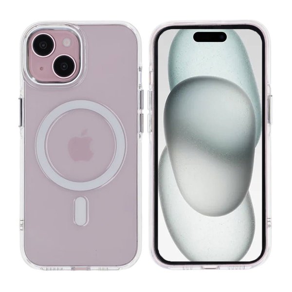 Rvelon iPhone 15 Kuori TPU MagSafe Läpinäkyvä