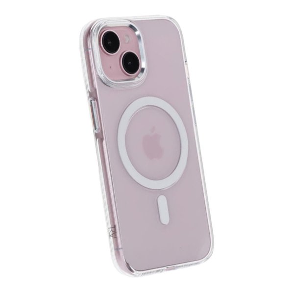 Rvelon iPhone 15 Kuori TPU MagSafe Läpinäkyvä