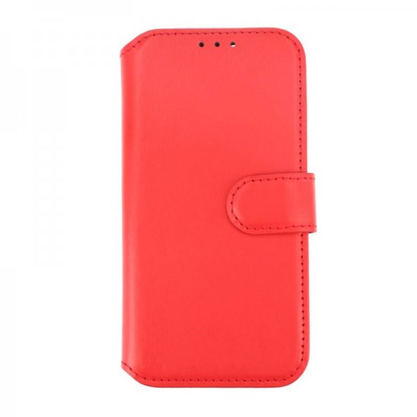 Rvelon iPhone 15 -kotelo, aitoa nahkaa, punainen