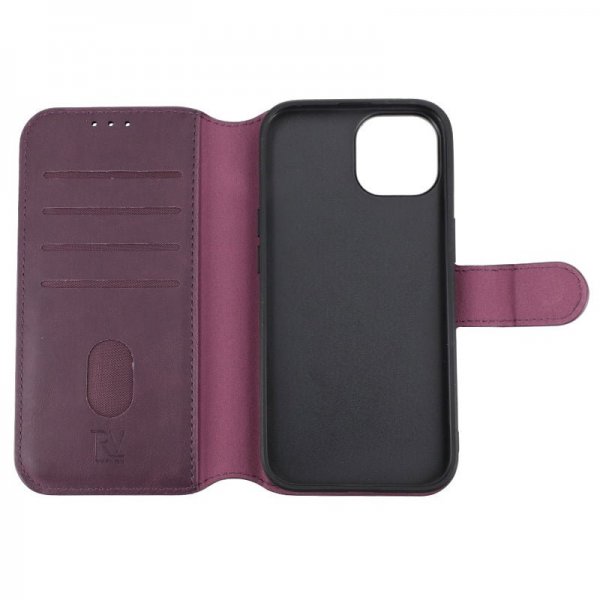 Rvelon iPhone 15 magneettinen irrotettava kuori violetti