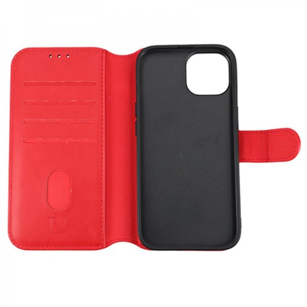 Rvelon iPhone 15 Kotelo Magneettisesti Irrotettava Kuori Punainen