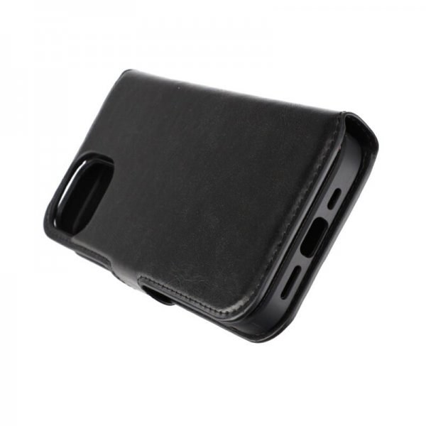 Rvelon iPhone 15 Kotelo Magneettisesti Irrotettava Kuori Musta