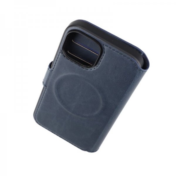 Rvelon iPhone 15 -kotelo, 4 korttipaikkaa, MagSafe, sininen