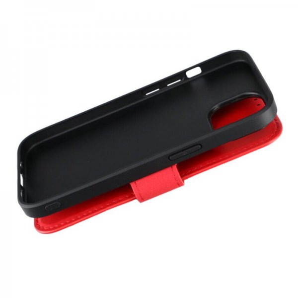 Rvelon iPhone 15 Kotelo 4 Korttipaikkaa MagSafe Punainen