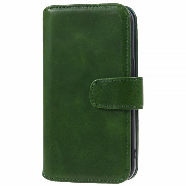 Nordic Covers iPhone 15 Plus Essential Leather -suojakuori, Juniper Green