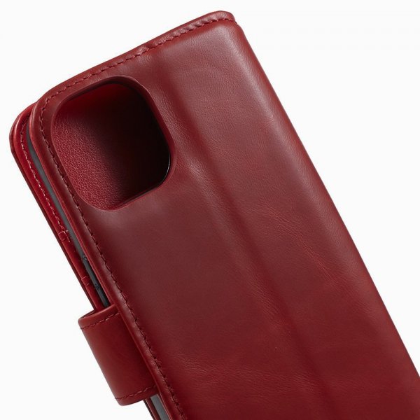 Nordic Covers iPhone 15 Plus Essential Leather -suojakotelo, Poppy Red