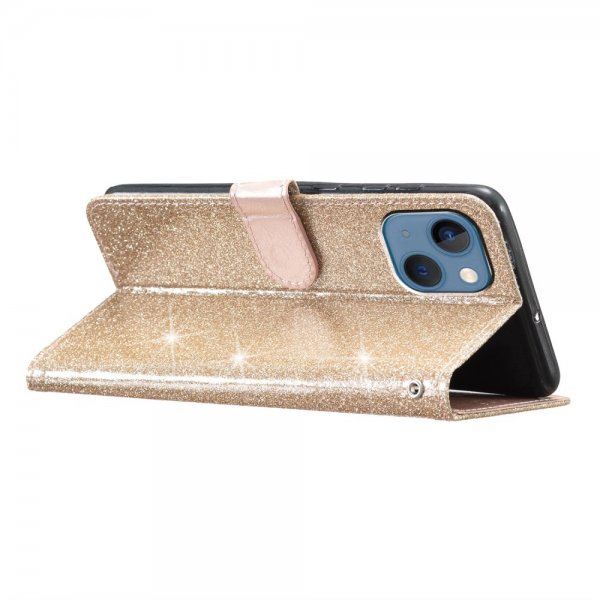 iPhone 15 Plus Suojakuori Glitter Kulta