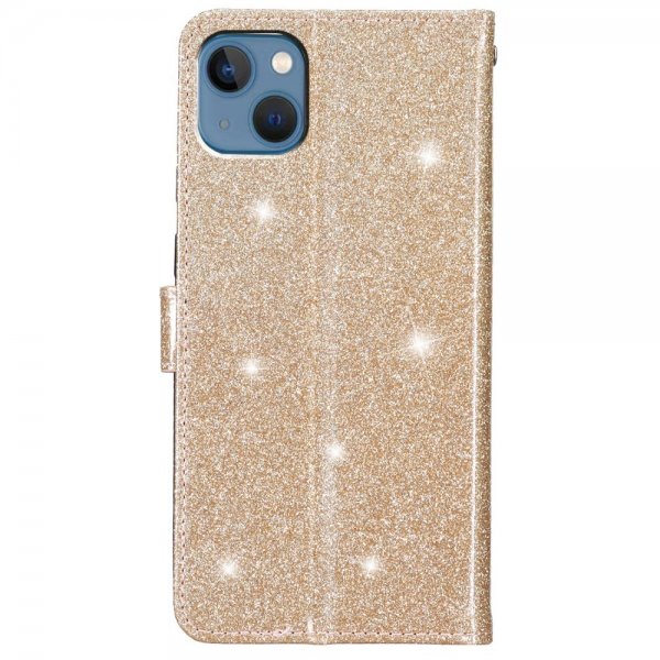 iPhone 15 Plus Suojakuori Glitter Kulta