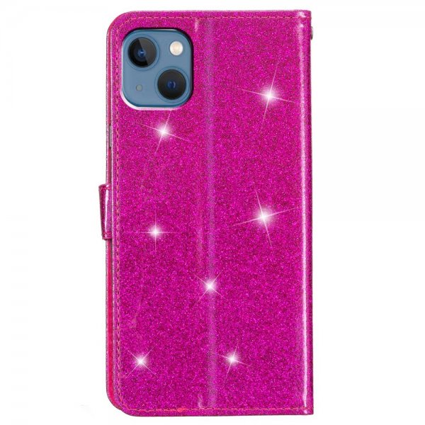 iPhone 15 Plus Suojakuori Glitter Magenta