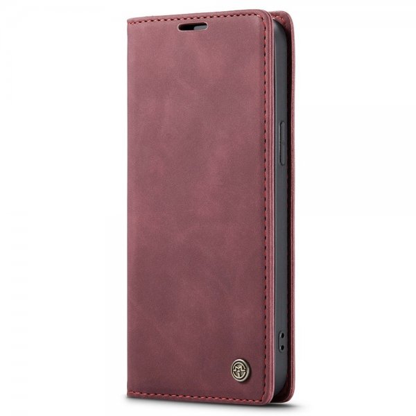 CaseMe iPhone 15 Plus Retro Flip Punainen