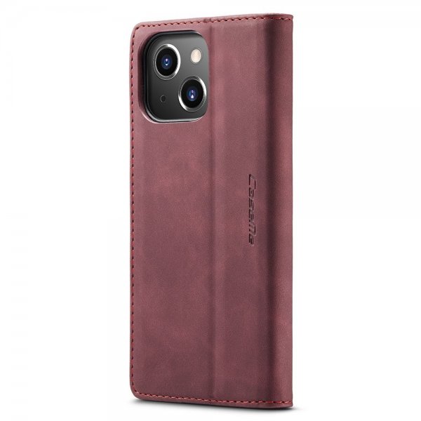 CaseMe iPhone 15 Plus Retro Flip Punainen