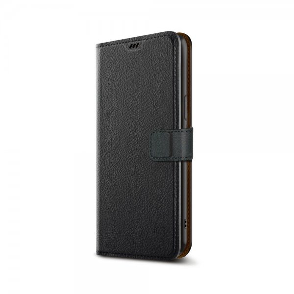 Xqisit iPhone 15 Plus -kotelo, Slim Wallet Selection, musta