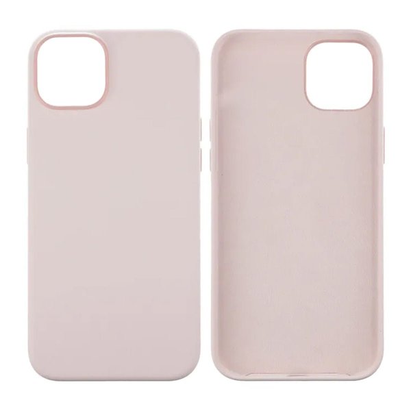 Rvelon iPhone 15 Plus Silikonisuojakuori Vaaleanpunainen